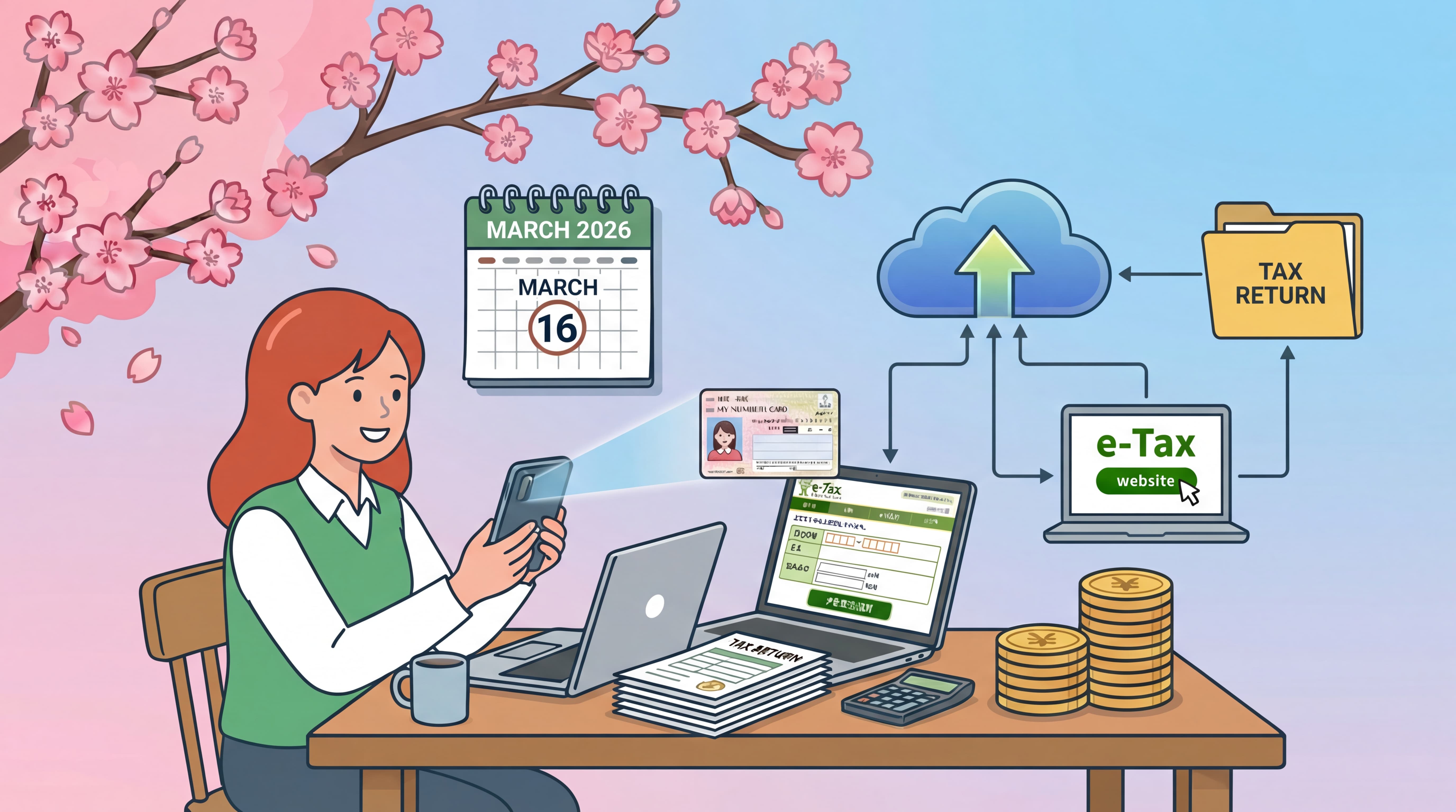 2026 Tax Filing: e-Tax Home Filing Guide — File Your Japanese Taxes from Home with My Number Card + Smartphone