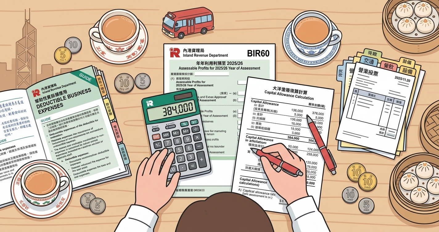 Assessable Profits in Hong Kong: A Freelancer's Guide to Calculating Taxable Income (2026)