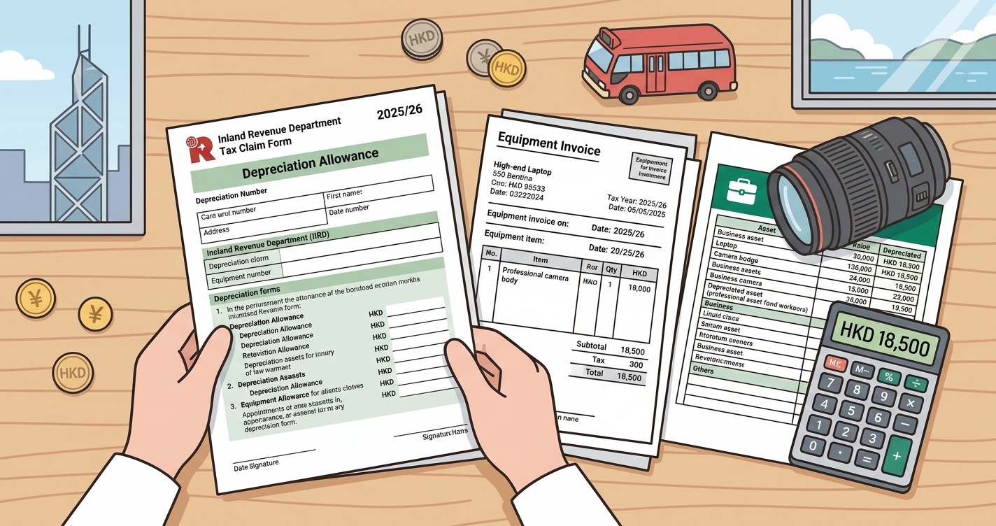 Depreciation Allowances in Hong Kong: Claiming Laptops, Cameras & Equipment (2026 Guide)