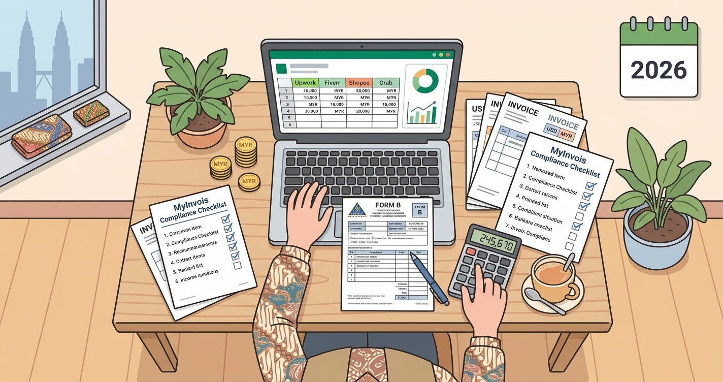 Filing Tax on Multiple Platform Income in Malaysia 2026: Upwork, Fiverr, Shopee & Local Work